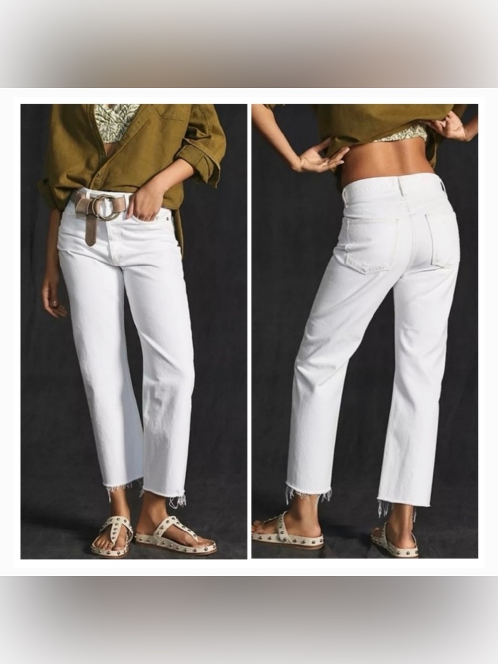 AGOLDE Riley High Rise Straight Jeans in Blurred - Picture 3 of 15